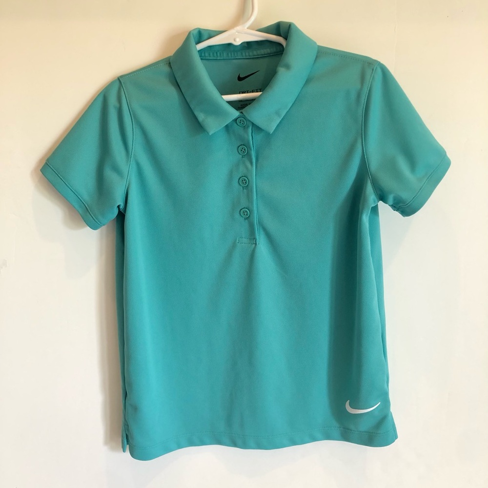 Nike Girl’s Dri-FIT Victory Golf Polo, Teal, Size XS